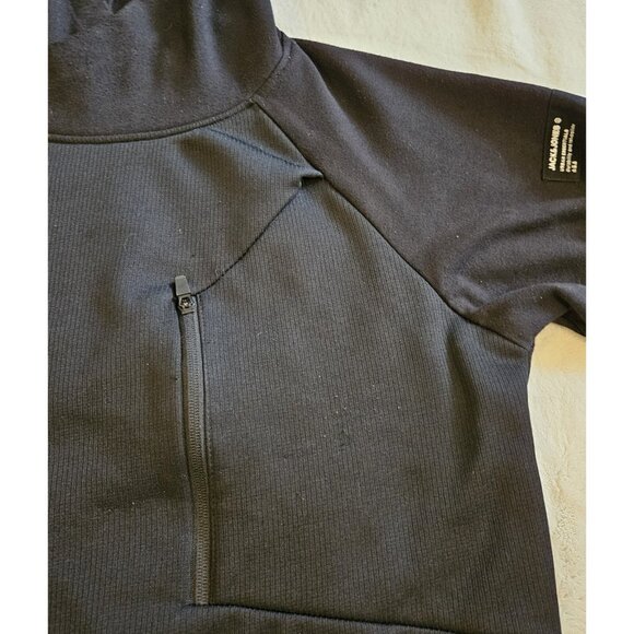 Jack & Jones Core Mens L Black Pullover Sweatshirt Hoodie - Picture 2 of 13